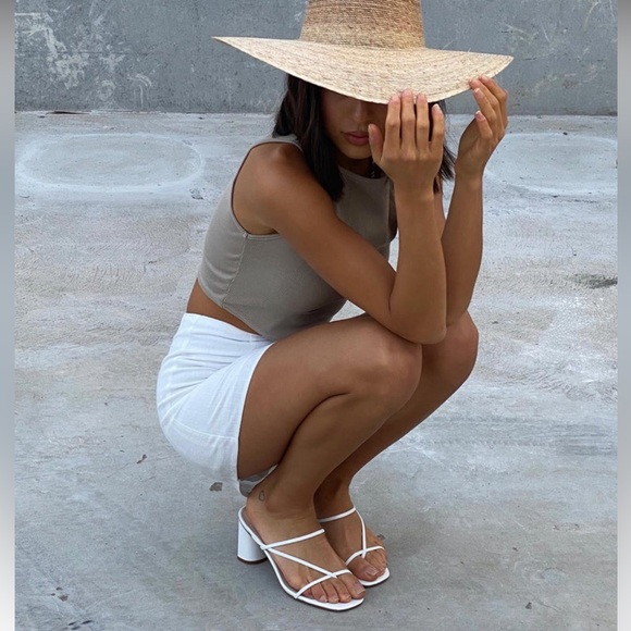 princess polly white heels size 6 - Picture 5 of 9